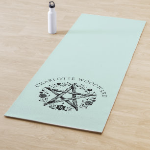 Personalisierte Natur Blumen Yogamatte