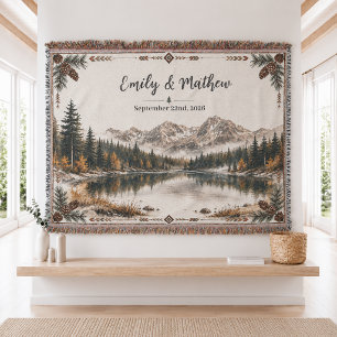 Personalisierte Natur-Gewebe-Wurfdecke Decke