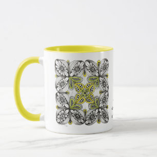 Personalisierte Natur- & Kaffeeliebhaber mit Initi Tasse