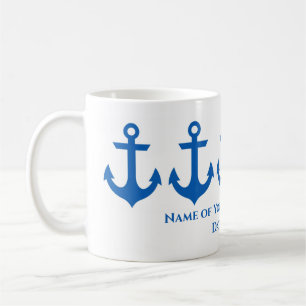 Personalisierte Nautic Coffee Tasse