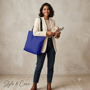 Personalisierte Navy Blue-Tasche – Vollständiger D