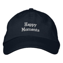 Personalisierte Navy Cap mit Happy Moments Hut