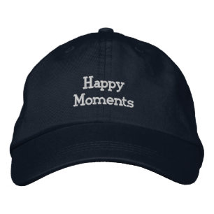 Personalisierte Navy Cap mit Happy Moments Hut