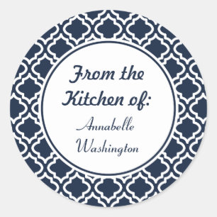 Personalisierte Navy Kitchen Stickers