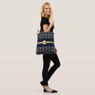 Personalisierte Navy- und Gold-Abstrakt