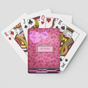 Personalisierte Neon Cupcake Playing Cards Spielkarten