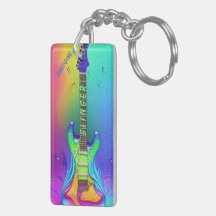 Personalisierte Neon-Gitarre Musikliebhaber
