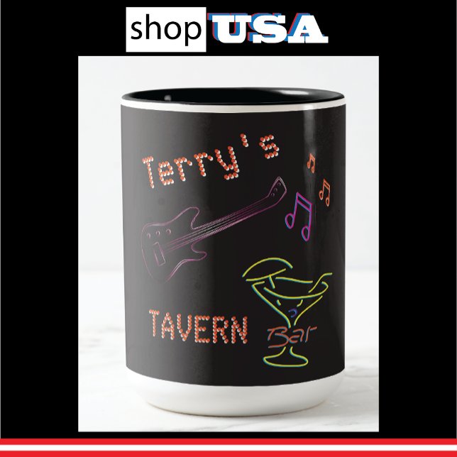 Personalisierte Neon Mancave Tasse 🍺 Imitats Tave (Von Creator hochgeladen)