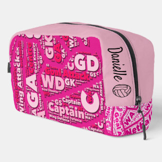 Personalisierte Netball-Kosmetiktasche Waschbeutel