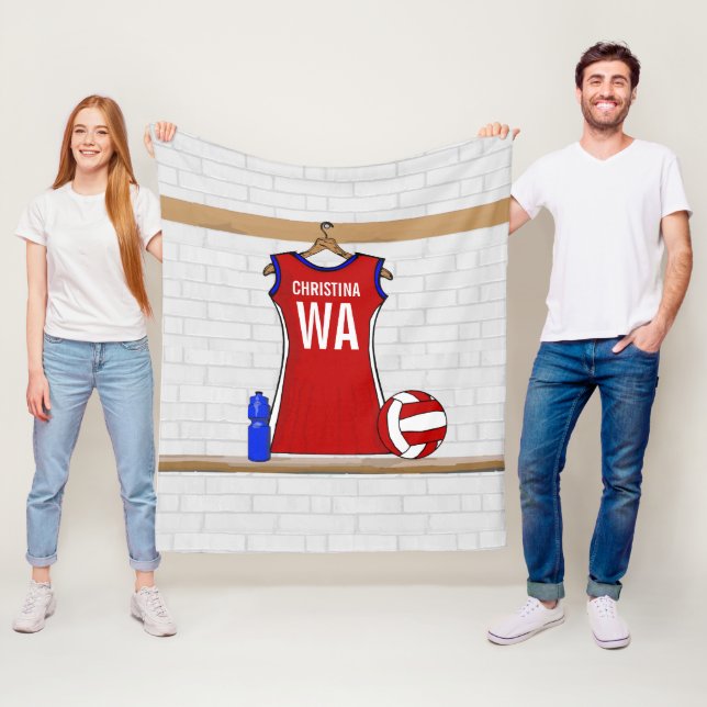 Personalisierte Netzkugel Fleecedecke (Beispiel)