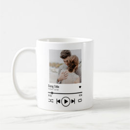 Personalisierte neu verheiratete Foto Song Playlis Kaffeetasse