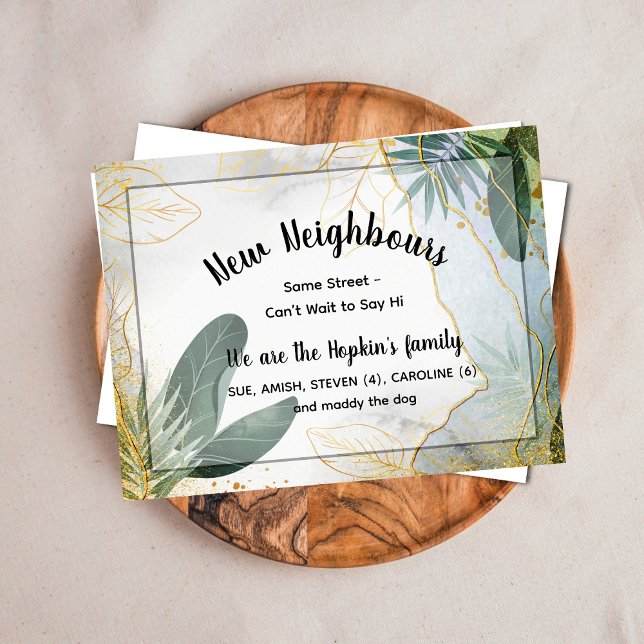 Personalisierte neue Einführungskarte für die Nach Postkarte (Von Creator hochgeladen)