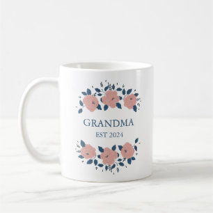 Personalisierte neue Großmutter Oma Pink Kaffeetasse