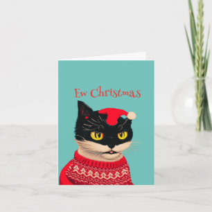 Personalisierte neue Weihnachten Black Cat Anti Ch