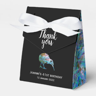 PERSONALISIERTE NEUE ZEALAND KIWI PAUA FAVOR BOX GESCHENKSCHACHTEL
