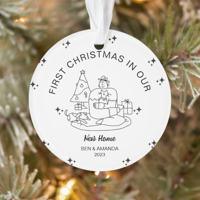 Personalisierte neue Zuhause Housewärming-Geschenk Ornament (Baum)