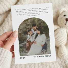 Personalisierte Neujahrskarte 2026 mit einem Foto Feiertagskarte