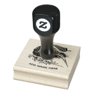 PERSONALISIERTE NEUZEALAND KIWI RUBBER BRIEFMARKE GUMMISTEMPEL