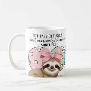 Personalisierte nicht schnelle oder zornige Sloth- Kaffeetasse