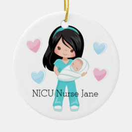 Personalisierte NICU Krankenschwester, die Keramik Ornament