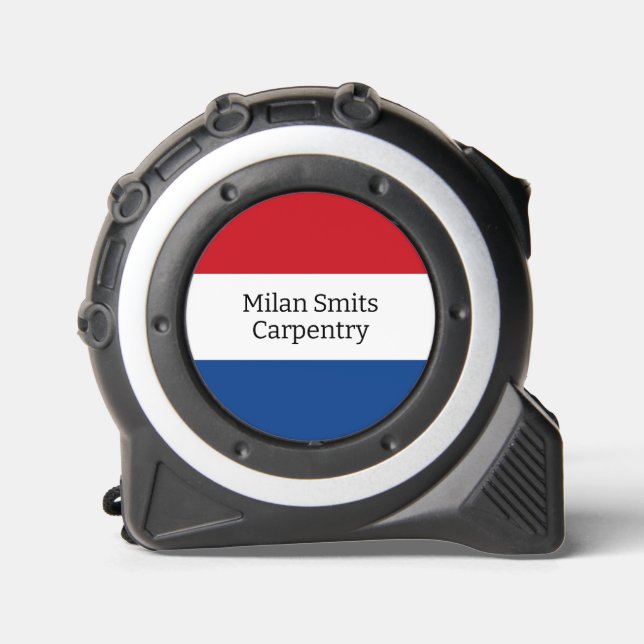 Personalisierte niederländische Flagge Maßband (Vorderseite)