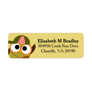 Personalisierte Niedlich School Owl Student