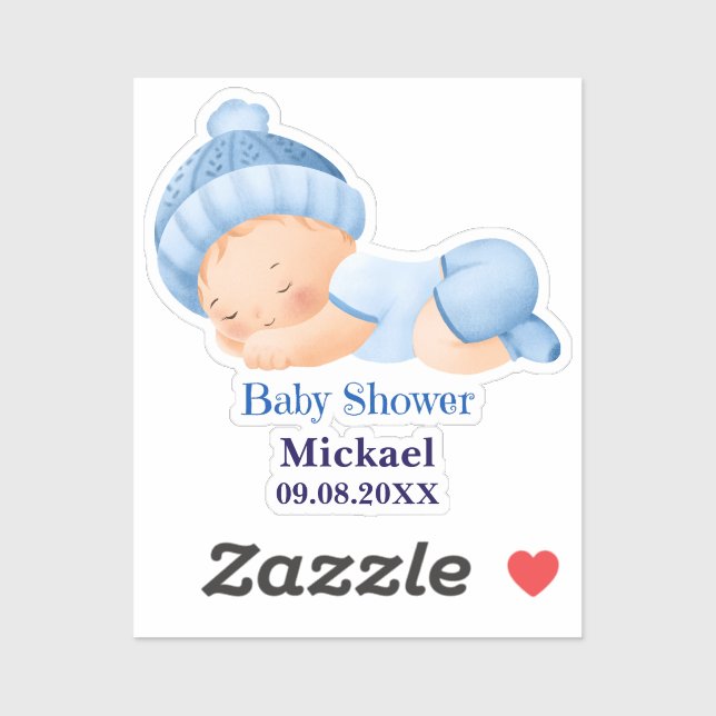 Personalisierte Niedliche Babydusche Aufkleber (Blatt)