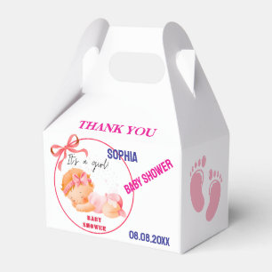 Personalisierte Niedliche Babydusche Gefälligkeits Geschenkschachtel
