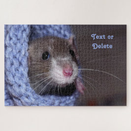 Personalisierte Niedliche Babyratte Puzzle