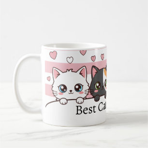 Personalisierte niedliche Cartoon-Katze-Kaffeetass Kaffeetasse