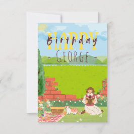 Personalisierte Niedliche Cat-tage Picnic Birthday