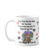 Personalisierte Niedliche Cat Tasse für Katzen Lie