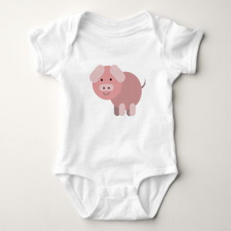 Personalisierte niedliche Chubby-Piggie Baby Strampler
