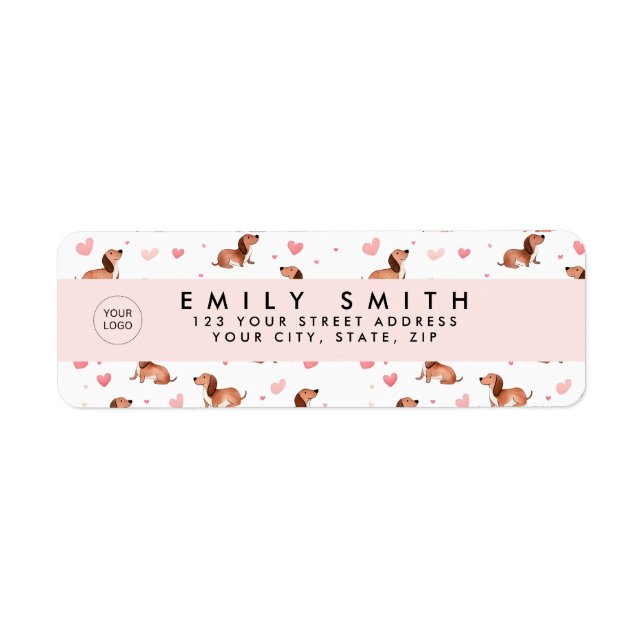 Personalisierte Niedliche Dackel Hund (Vorne)