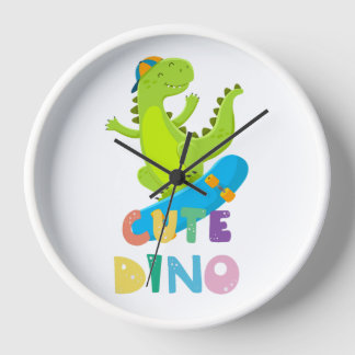 Personalisierte Niedliche Dinosaurieruhr Uhr