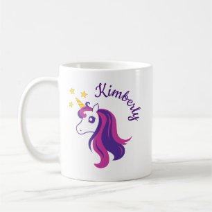 Personalisierte niedliche Einhorn-Tasse für Mädche Kaffeetasse