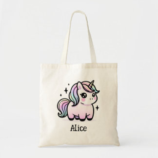 Personalisierte Niedliche Einhorntasche Tragetasche