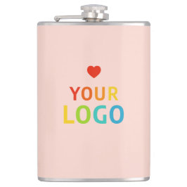 Personalisierte Niedliche Farbpinsel mit Logo Flachmann