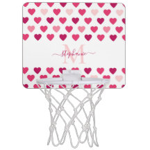 Personalisierte Niedliche Girly Pink Hearts Liebe