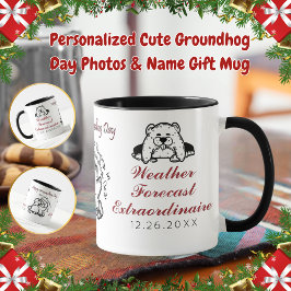 Personalisierte Niedliche Groundhog Day Fotos & Na Tasse