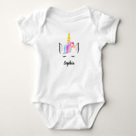 Personalisierte Niedliche Illustration Baby Strampler