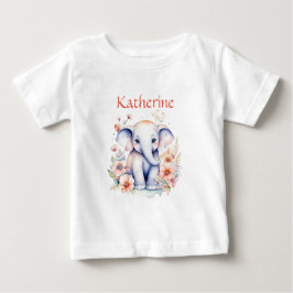 Personalisierte Niedliche Illustration eines Babye Baby T-shirt