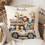 Personalisierte Niedliche Jungtiere Kinder Kissen<br><div class="desc">Fügen Sie Ihrer Wohngestaltung eine Touch von whimsy und personalisierten Charme mit unserem Personalisierten Watercolor Safari Animals Throw Kissen! Dieses köstliche Kissen besticht durch bezaubernde Aquarellbilder von Safari-Tieren, die alle durch Charakter und Persönlichkeit geprägt sind. Von majestätischen Löwen bis hin zu spielerischen Elefanten wird jedes Detail liebevoll in lebhaften Farben...</div>