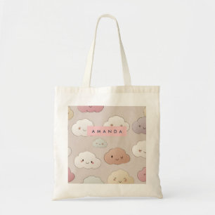 Personalisierte Niedliche Kawaii Pastel Lächeln Wo Tragetasche