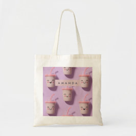 Personalisierte Niedliche Kawaii Pastel Smoothie C Tragetasche