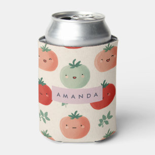 Personalisierte Niedliche Kawaii Pastel Tomato Ges Dosenkühler