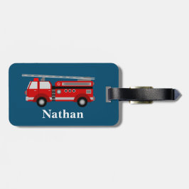 Personalisierte Niedliche Kinder Red Firecar Gepäc Gepäckanhänger