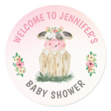 Personalisierte Niedliche Kuh Pink Gold Kinderdusc