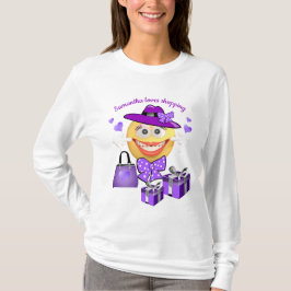 Personalisierte Niedliche Mode Emoji mit Shopping T-Shirt