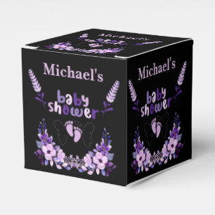 Personalisierte Niedliche Monogram Babydusche Geschenkschachtel